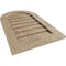Ekena Millwork Timberthane Hand Hewn Round Top Faux Wood Non-Functional Gable Vent, Primed Tan, 32"W x 30"H GVURRT32X30DHHPR - alternate 3